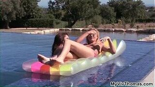 Two perfect babes having lesbian sex porn video