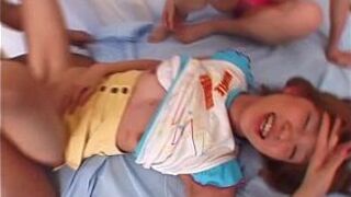 Arisha and Megumi in kinky group sex porn video